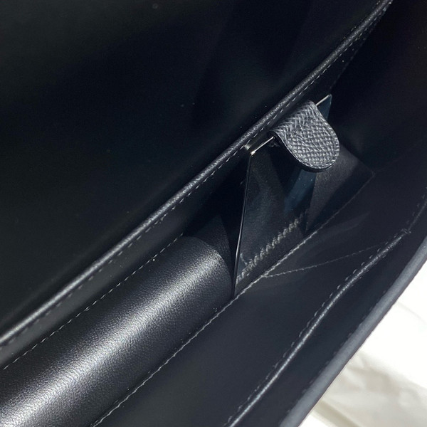 Hermès Constance Elan handbag in Black Epsom with Palladium Hardware