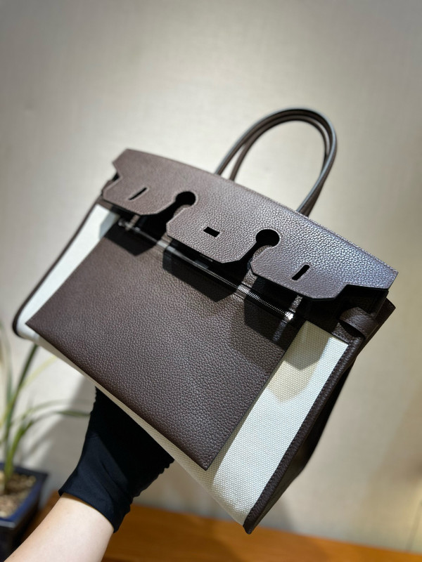 Hermes Birkin à l’envers 35 Barenia Faubourg Brown 2025