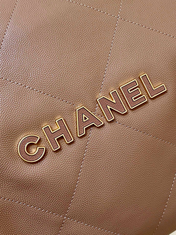 CHANEL FALL-WINTER 2024/25 22 SMALL HANDBAG CAMEL