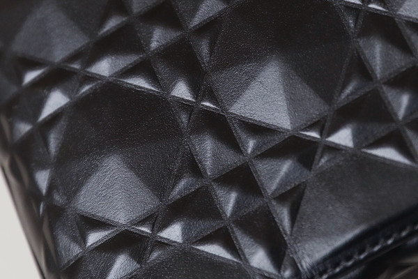 Christian Lady D-Joy Medium Bag Ultra-matt black Cannage calfskin