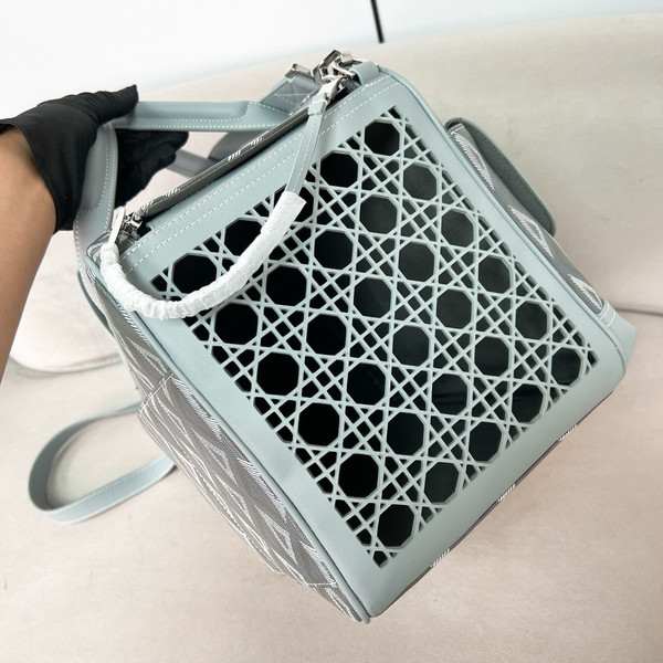 Christian Dior Hit the Road Pet Carrier Bag Dior Gray