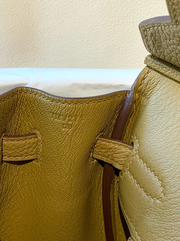 Hermes U8 Bronze Sore Birkin 25 cm Togo Palladium Hardware