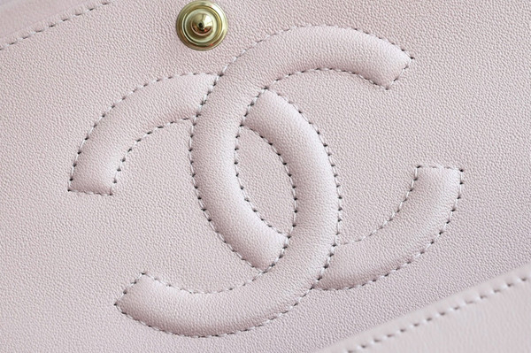 CHANEL  FALL-WINTER 2024/25 CLASSIC 11.12 HANDBAG Lambskin Light Pink 2024