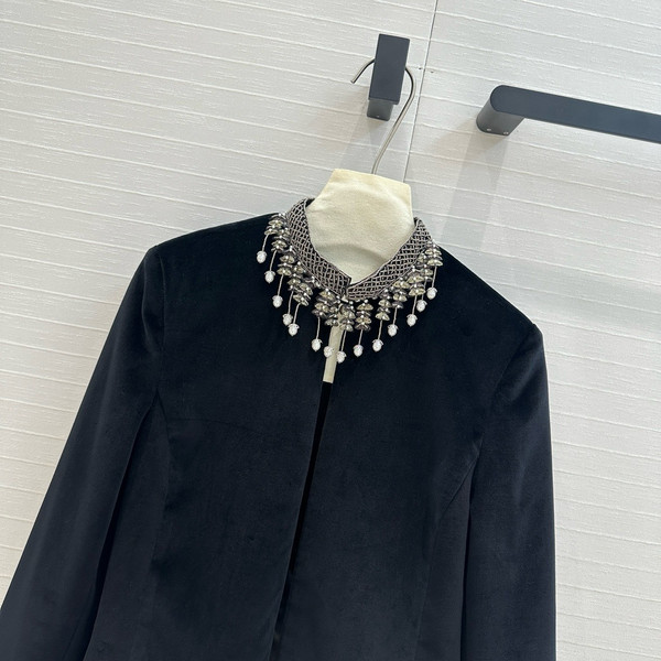 Christian Dior Embroidered Cropped Jacket