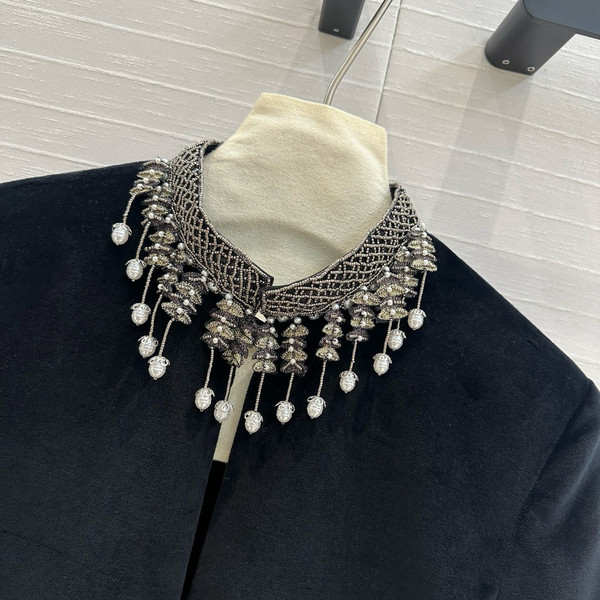Christian Dior Embroidered Cropped Jacket
