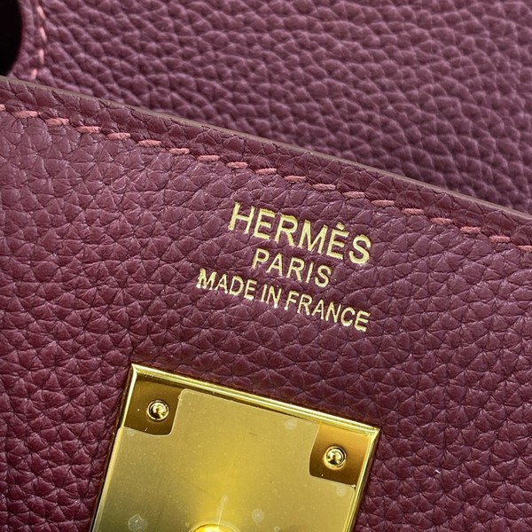 Hermès 18 Bordeaux Birkin 30 cm Togo Leather Gold Hardware