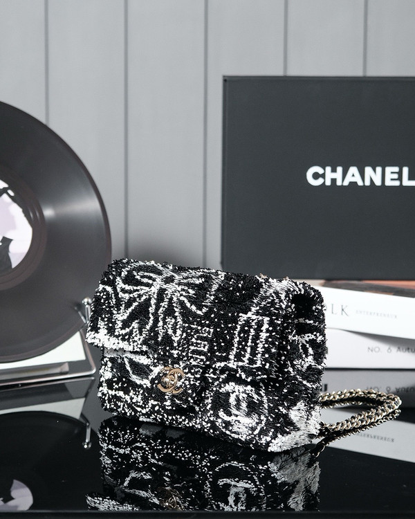 CHANEL FALL-WINTER 2024/25 PRE-COLLECTION SEQUINS FLAP BAG