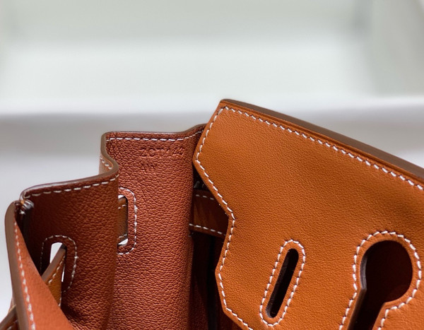 Hermès Birkin 30 Bag Toile Gold Swift Leather