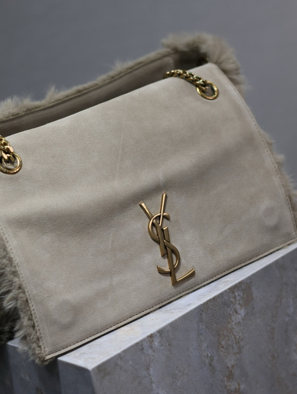 Saint Laurent NIKI LARGE IN SHEARLING BEIGE