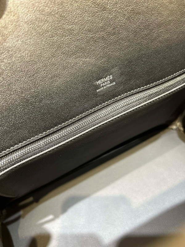 HERMÈS SHADOW BIRKIN 35 BLACK JPG EVERCALF LEATHER "INVERSE SHADOW"