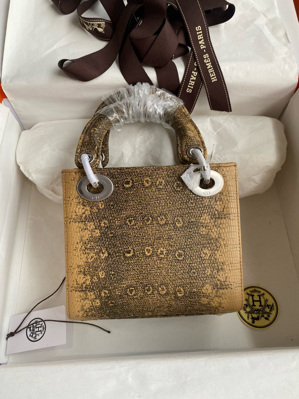 Christian Dior Lady Dior Mini Lizard