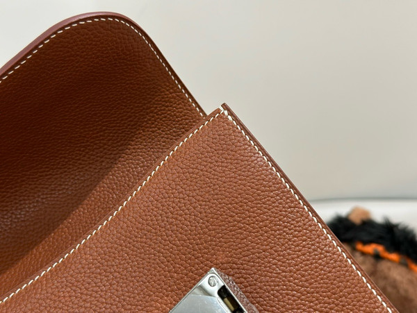 Hermes Sac a depeches 21 bag Gold Togo Leather
