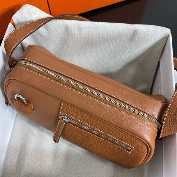 Hermes Evercolor Nouveau On Body Bag Gold