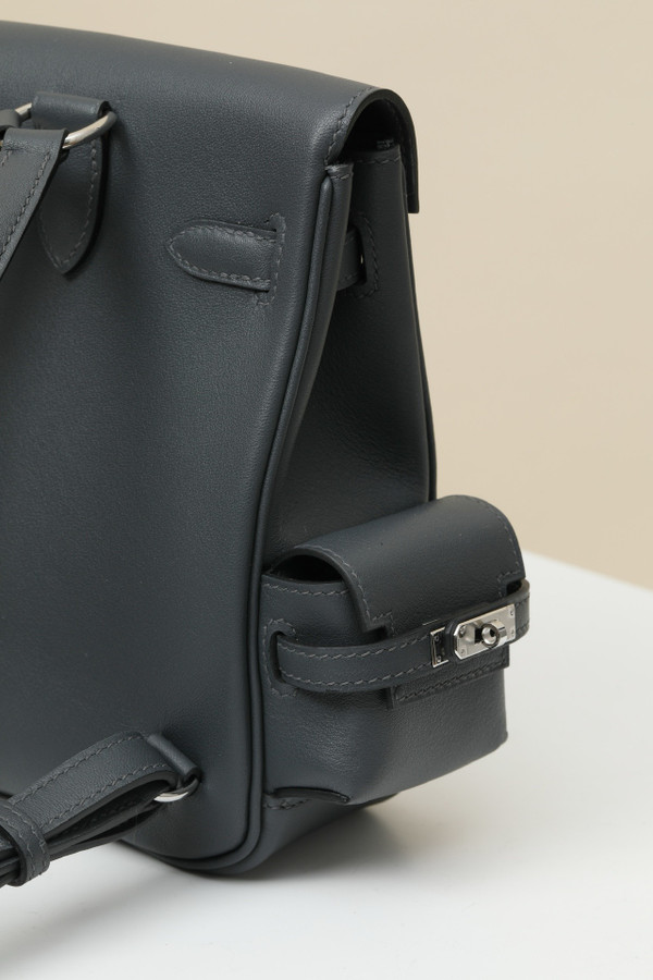 HERMÈS KELLY JUMP BAG GRIS MISTY SWIFT LEATHER  PALLADIUM HARDWARE