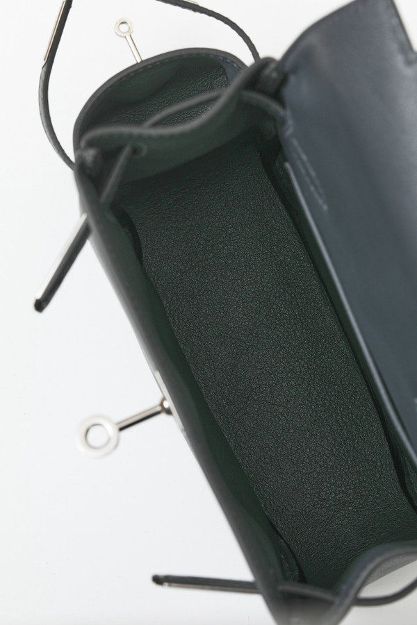 HERMÈS KELLY JUMP BAG GRIS MISTY SWIFT LEATHER  PALLADIUM HARDWARE