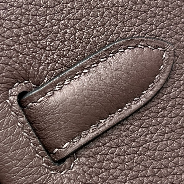 Hermès Ebene Birkin 30 cm Togo Leather Palladium Hardware