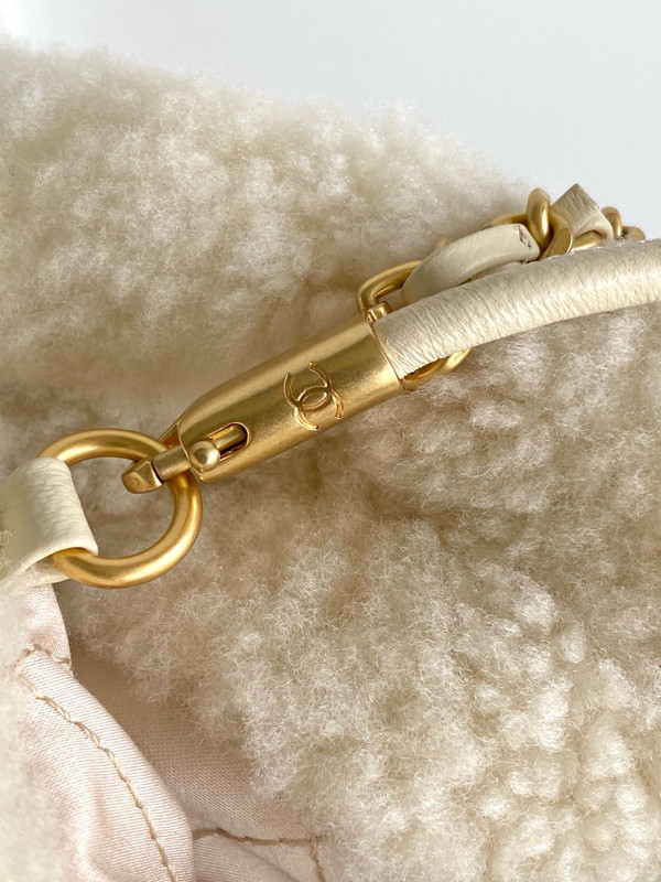 Chanel FALL-WINTER 2024/25   CHANEL 22 MINI HANDBAG   Shearling Lambskin