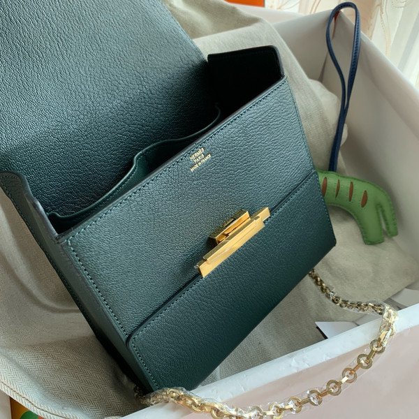 Hermes Cinhetic bag VERT CYPRES