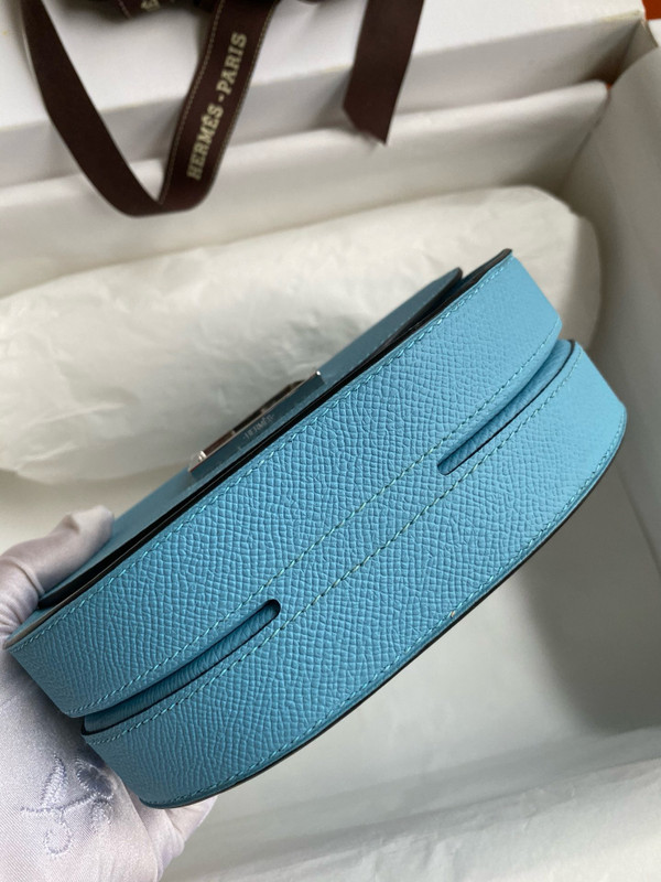 Hermes Blue de Nord Mosaique au 24 - 17 bag Gold Hardware