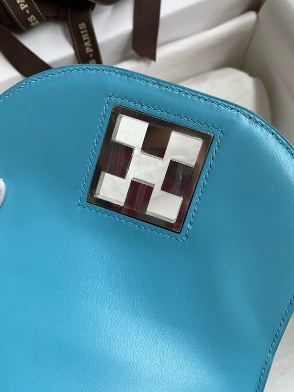 Hermes Blue de Nord Mosaique au 24 - 17 bag Gold Hardware