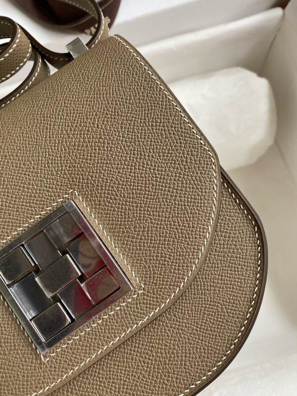 Hermes Etoupe Mosaique au 24 - 17 bag  Palladium Hardware