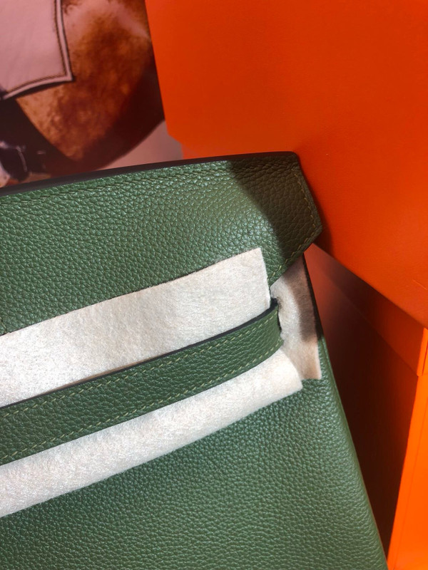 Hermes Vert Maquis Birkin 40 Togo leather