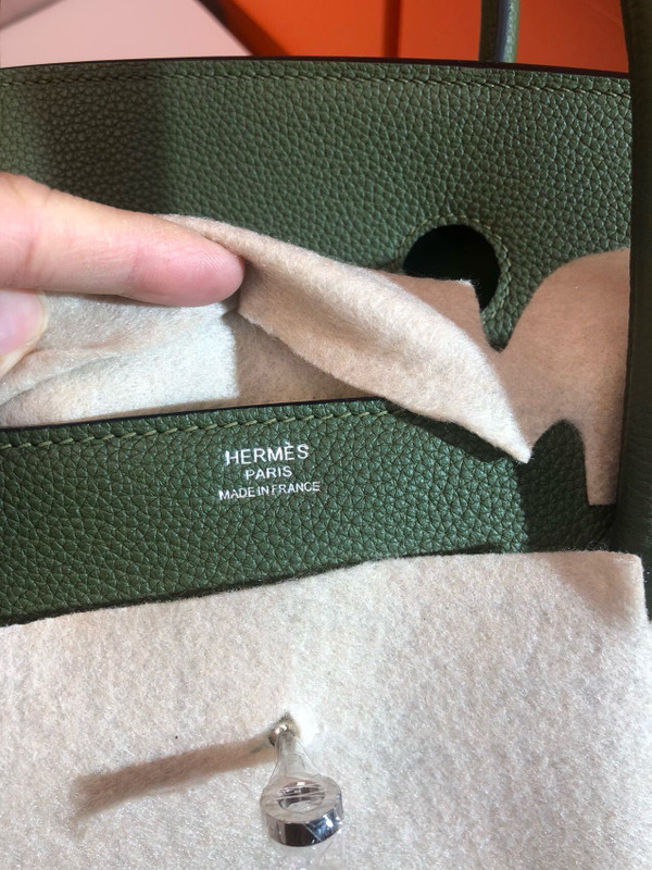 Hermes Vert Maquis Birkin 40 Togo leather