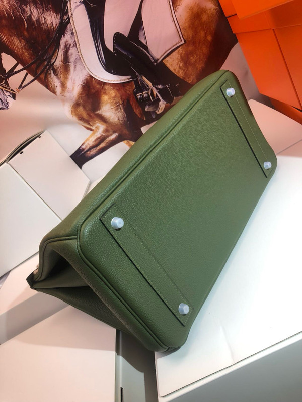 Hermes Vert Maquis Birkin 40 Togo leather