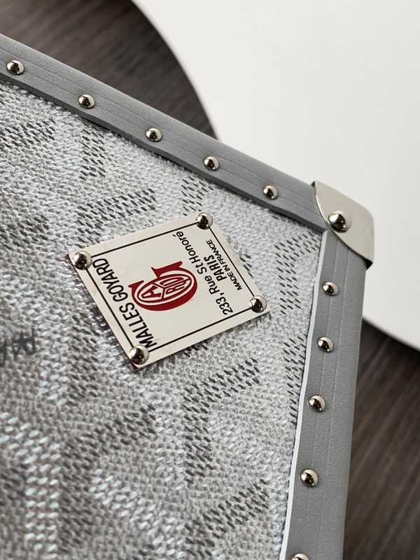 Goyard Dé Trunk Bag Metallic Silver