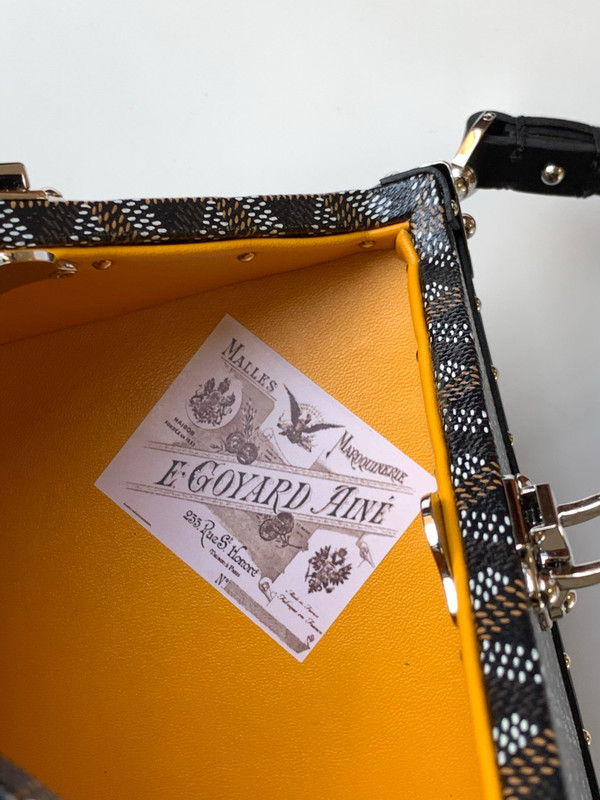 Goyard Dé Trunk Bag Metallic Black