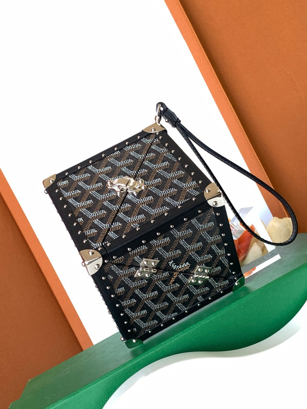 Goyard Dé Trunk Bag Metallic Black