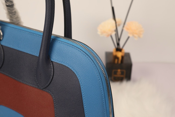 HERMÈS RAINBOW EPSOM BOLIDE 30CM PALLADIUM HARDWARE