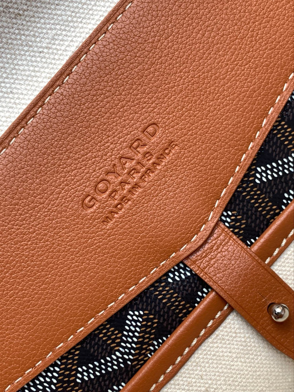 Goyard Cisalpin Document Case Black & Tan