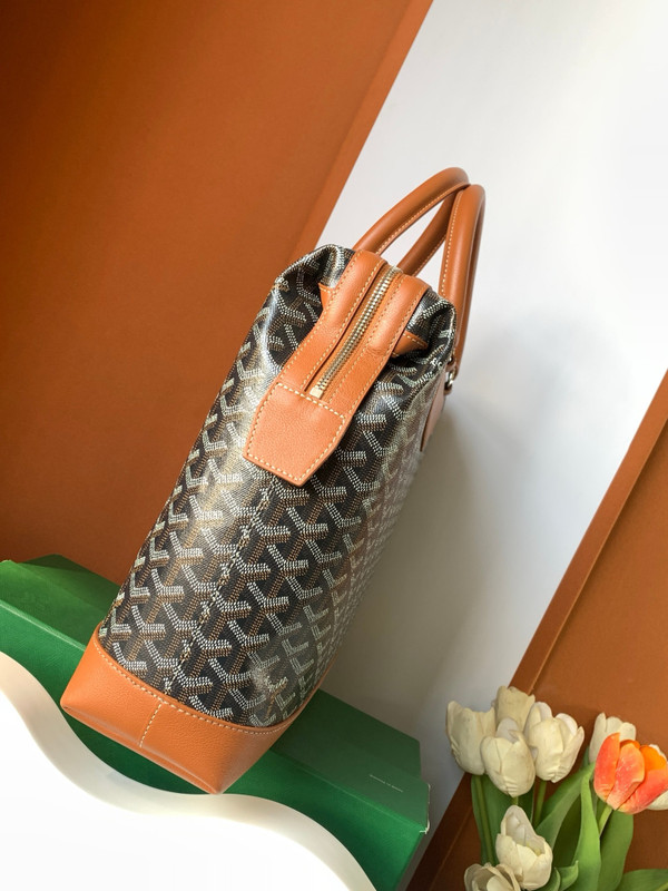 Goyard Cisalpin Document Case Black & Tan