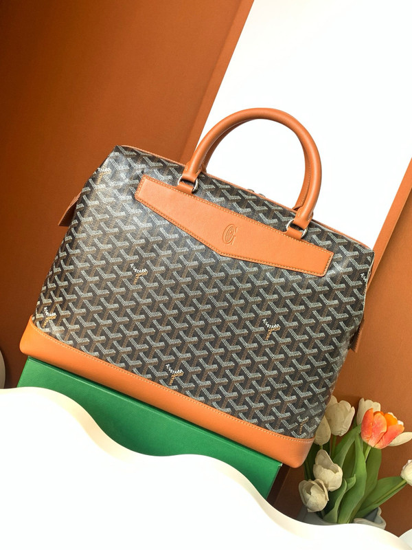 Goyard Cisalpin Document Case Black & Tan