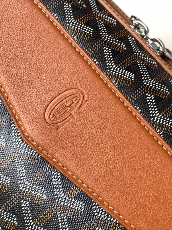Goyard Cisalpin Document Case Black & Tan