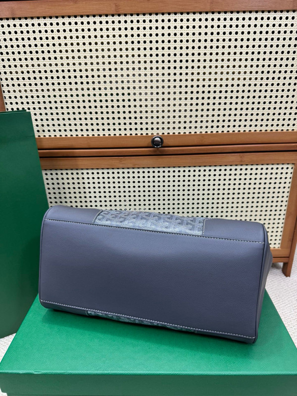 Goyard Saigon Tote Grey Goyardine Canvas Palladium Hardware