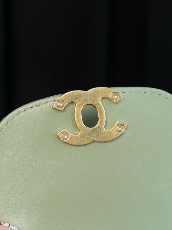 Chanel Kelly Mini Shopping Bag  Avocado