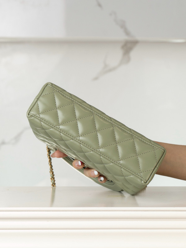 Chanel Kelly Mini Shopping Bag  Avocado