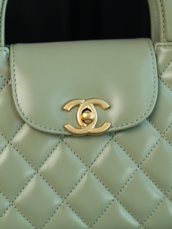 Chanel Kelly Mini Shopping Bag  Avocado