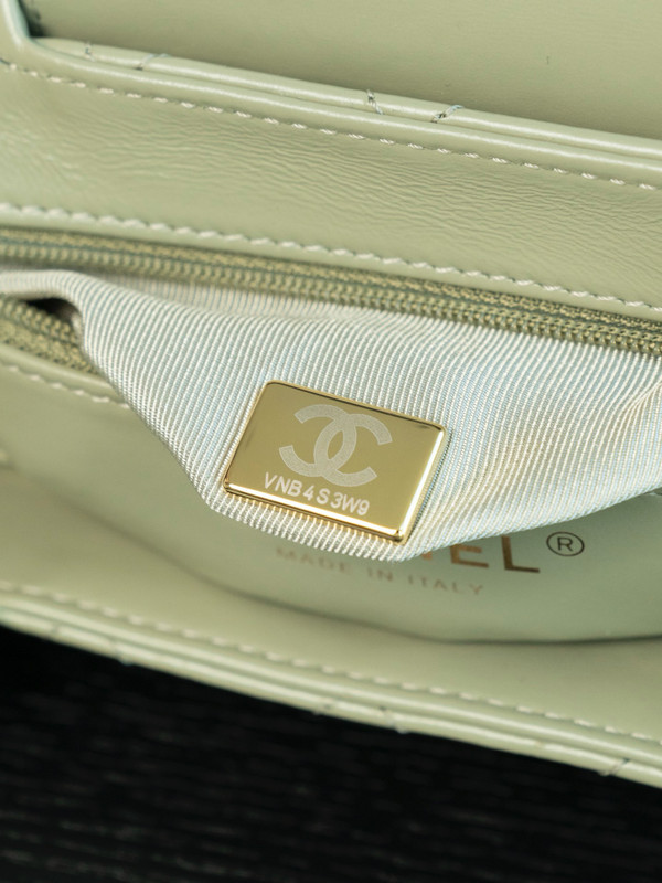 Chanel Kelly Mini Shopping Bag  Avocado