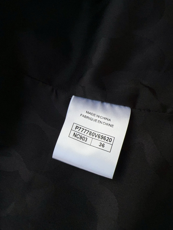 Chanel FALL-WINTER 2024/25  JACKET  Fantasy Cashmere & Silk Fur  Black & Multicolor
