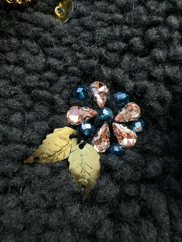 Chanel FALL-WINTER 2024/25  JACKET  Fantasy Cashmere & Silk Fur  Black & Multicolor