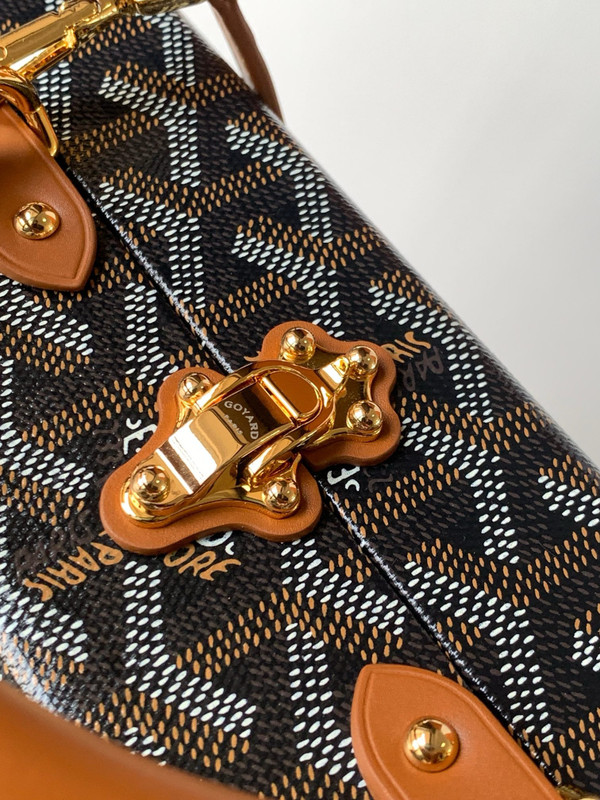 Goyard Grand Hotel Trunk Bag Black & Tan