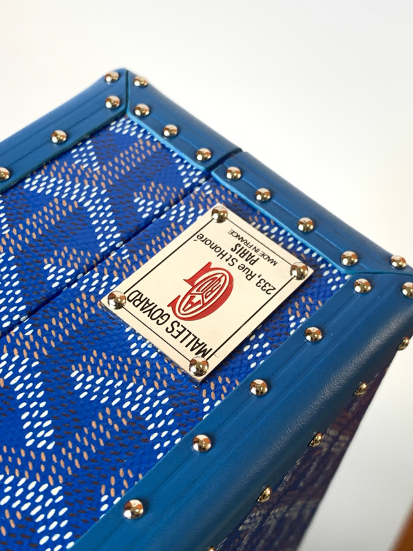 Goyard Grand Hotel Trunk Bag Blue