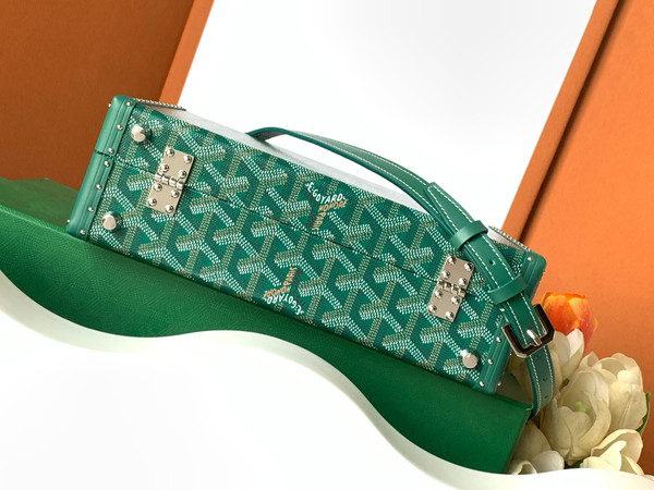 Goyard Grand Hotel Trunk Bag Green