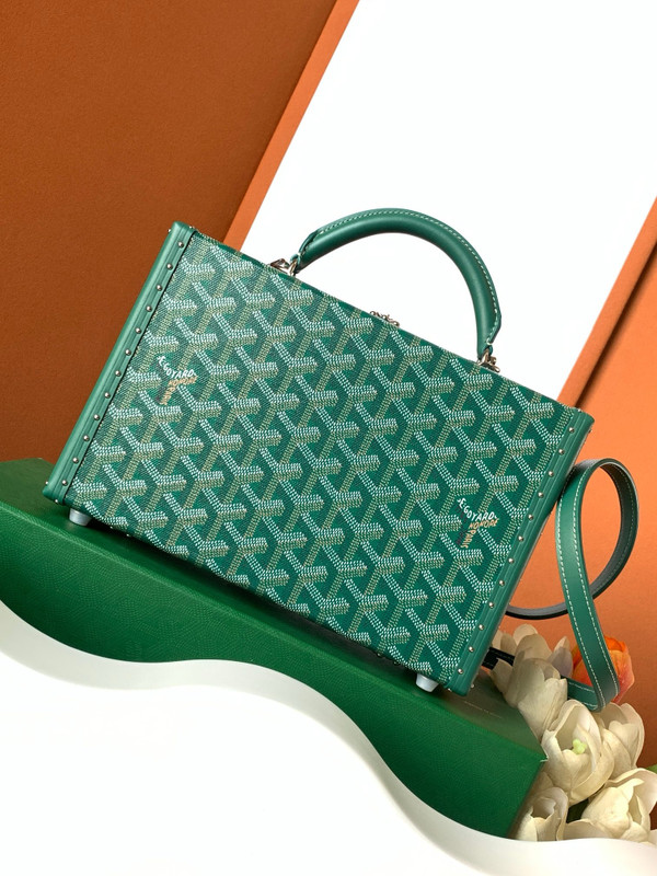 Goyard Grand Hotel Trunk Bag Green