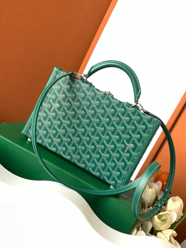 Goyard Grand Hotel Trunk Bag Green