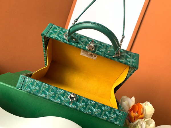 Goyard Grand Hotel Trunk Bag Green