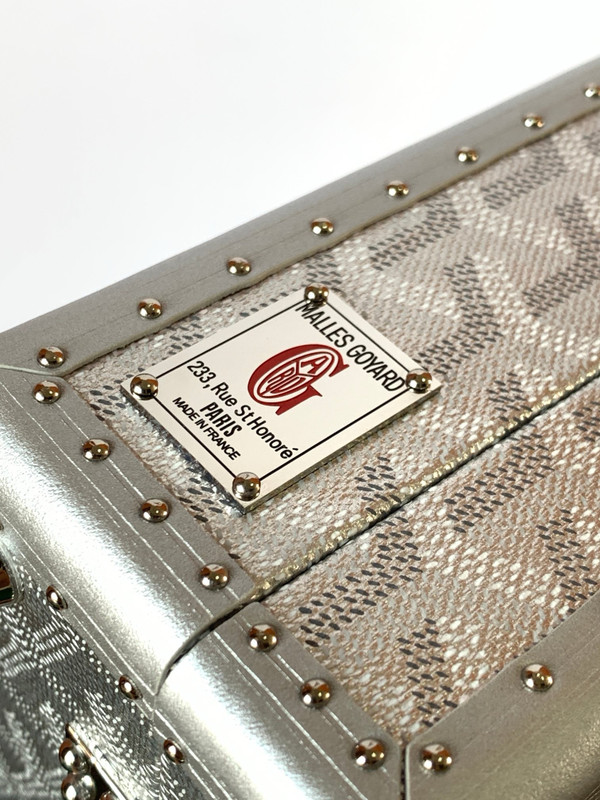 Goyard Grand Hotel Trunk Bag Silver